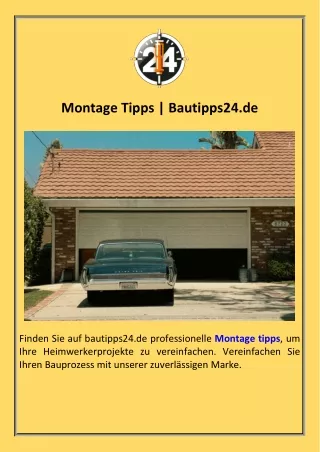 Montage Tipps  Bautipps24.de
