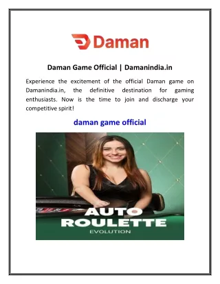 Daman Game Official  Damanindia.in