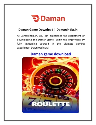 Daman Game Download Damanindia.in