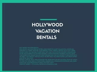 Holywood Vacation Rentals