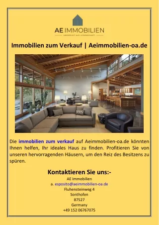 Immobilien zum Verkauf  Aeimmobilien-oa.de