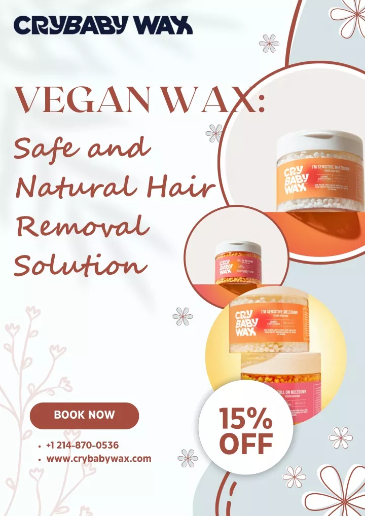 vegan wax safe and natural hair removal solution