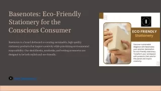 Eco Friendly Stationery for Daily Sustainable Choices
