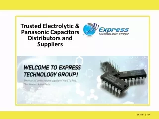 Trusted Electrolytic & Panasonic Capacitors Distributors and Suppliers