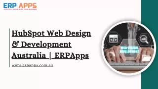 hubspot web design development australia erpapps