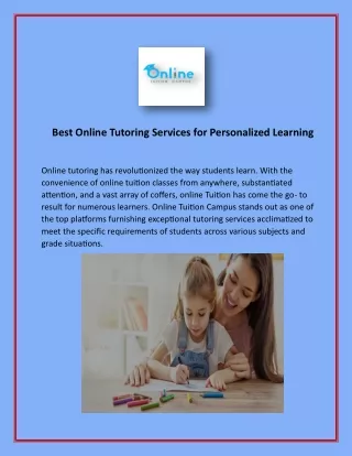 Best Online Tutoring Services for Personalized Learning