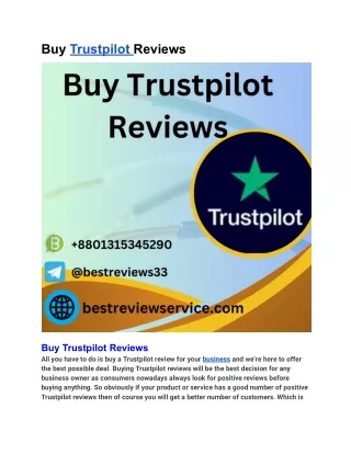 Buy Trustpilot Reviews