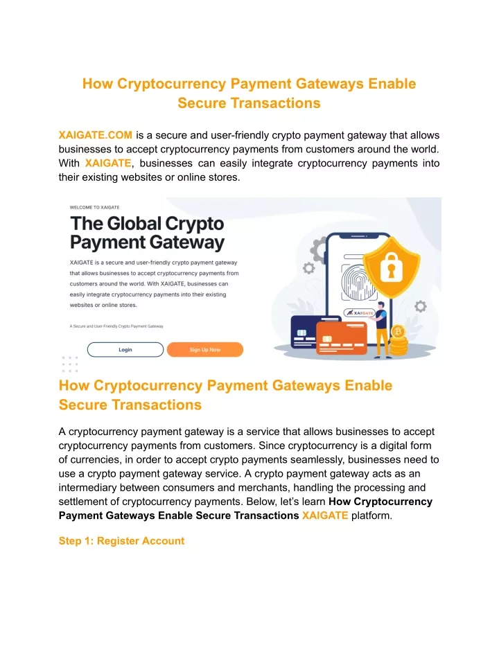 how cryptocurrency payment gateways enable secure