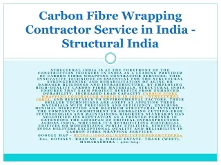 Best Carbon Fibre Wrapping Company in India - Structural India