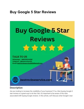 Buy Google 5 Star Reviews