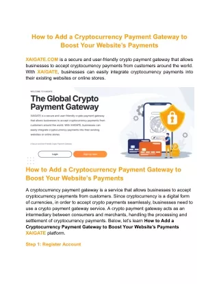 How to Add a Cryptocurrency Payment Gateway to Boost Your Website’s Payments