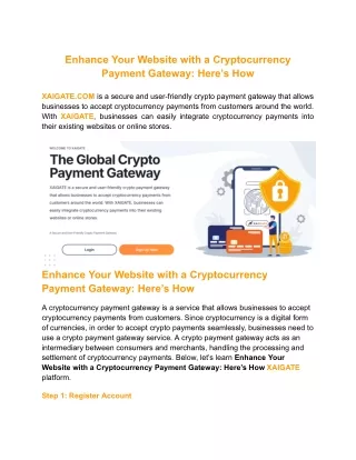 Enhance Your Website with a Cryptocurrency Payment Gateway_ Here’s How