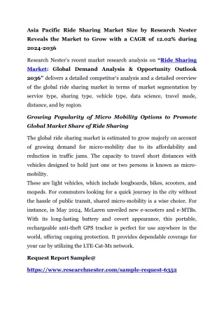 asia pacific ride sharing market size by research