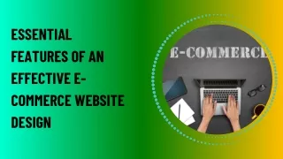 Essential Features of an Effective E-commerce Website Design