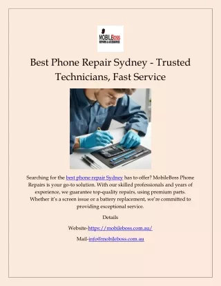 Best Phone Repair Sydney