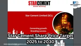 Star Cement Share Price Target 2025 to 2030