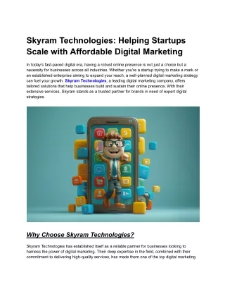 Skyram Technologies_ Helping Startups Scale with Affordable Digital Marketing