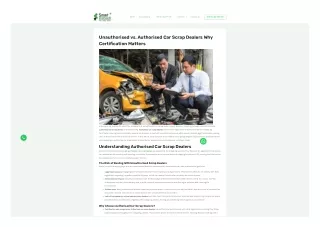 Unauthorised vs. Authorised Car Scrap Dealers Why Certification Matters