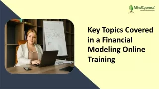 Key Topics Covered in a Financial Modeling Online Training