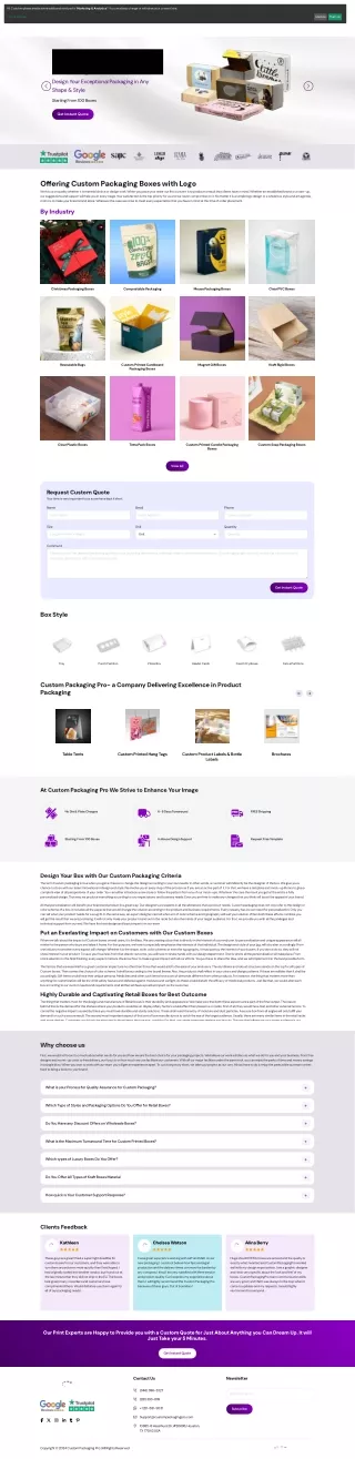 Custom Size Boxes by Custom Packaging Pro: Tailored for Your Needs