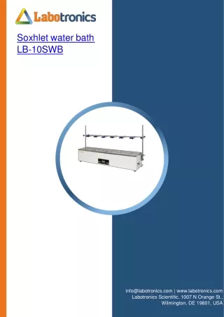 Soxhlet water bath LB-10SWB.