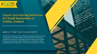 Expert Accounting Solutions for Small Businesses in Dublin, Ireland