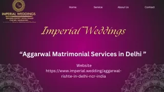 Aggarwal Matrimonial Services in Delhi