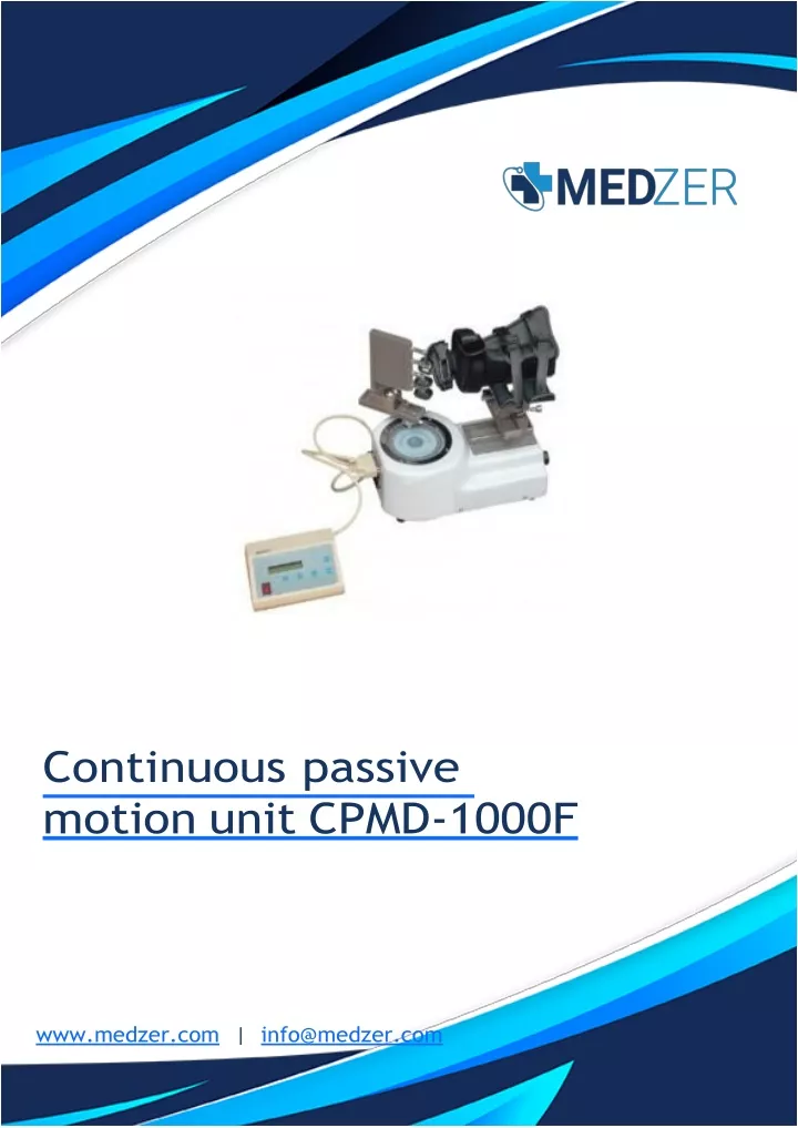 continuous passive motion unit cpmd 1000f