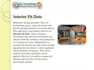 interior fit outs