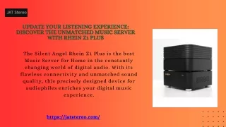 Update Your Listening Experience Discover the Unmatched Music Server with Rhein Z1 Plus