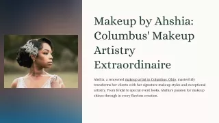 Discover Top Makeup Artist in Columbus, Ohio