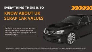 Scrap car prices: Everything there is to know about UK scrap car values