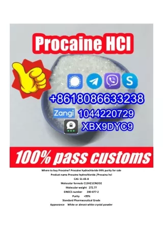 99% procaine sale,procaine hydrochloride,buy procaine supplier