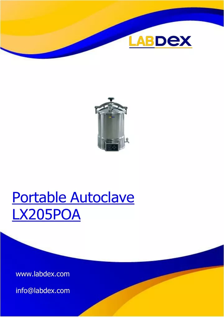 portable autoclave lx205poa www labdex com