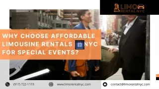 Why Choose Affordable Limousine Rentals in NYC for Special Events