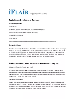 top software development company