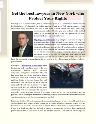 Get the best lawyers in New York who Protect Your Rights