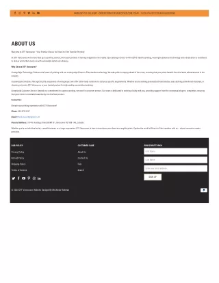About Us Welcome to DTF Vancouver - Your Premier Choice for Direct-to-Film Tran