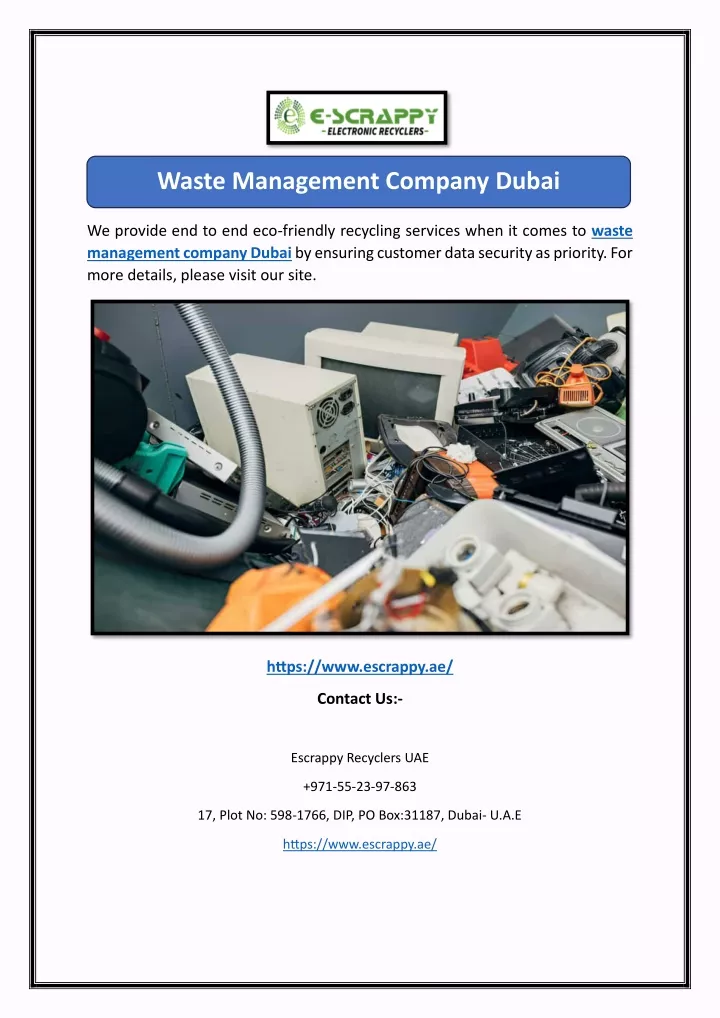 waste management company dubai