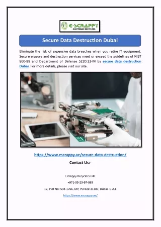 Secure Data Destruction Dubai