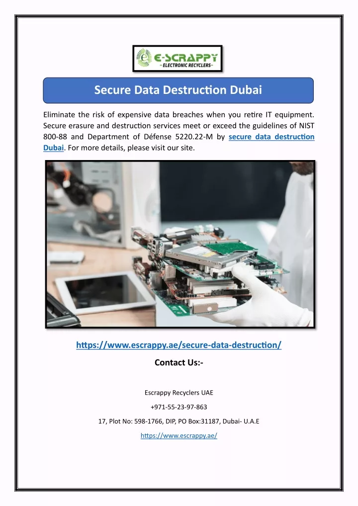 secure data destruction dubai