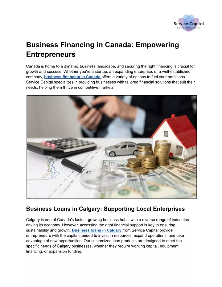 business financing in canada empowering