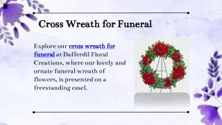 Cross Wreath for Funeral