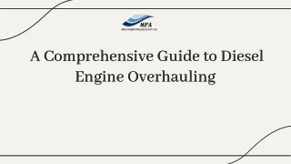 Diesel Engine Overhauling