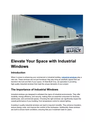 industrial windows