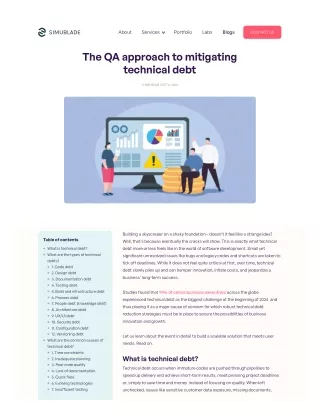 How QA Strategies Can Help Reduce Technical Debt