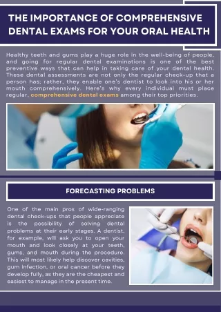 The Importance of Comprehensive Dental Exams for Your Oral Health