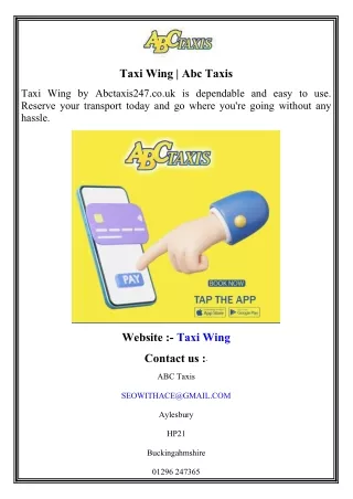 Taxi Wing   Abc Taxis