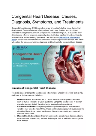 Congenital Heart Disease_ Causes, Diagnosis, Symptoms, and Treatments