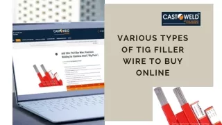 Various Types of TIG Filler Wire to Buy Online